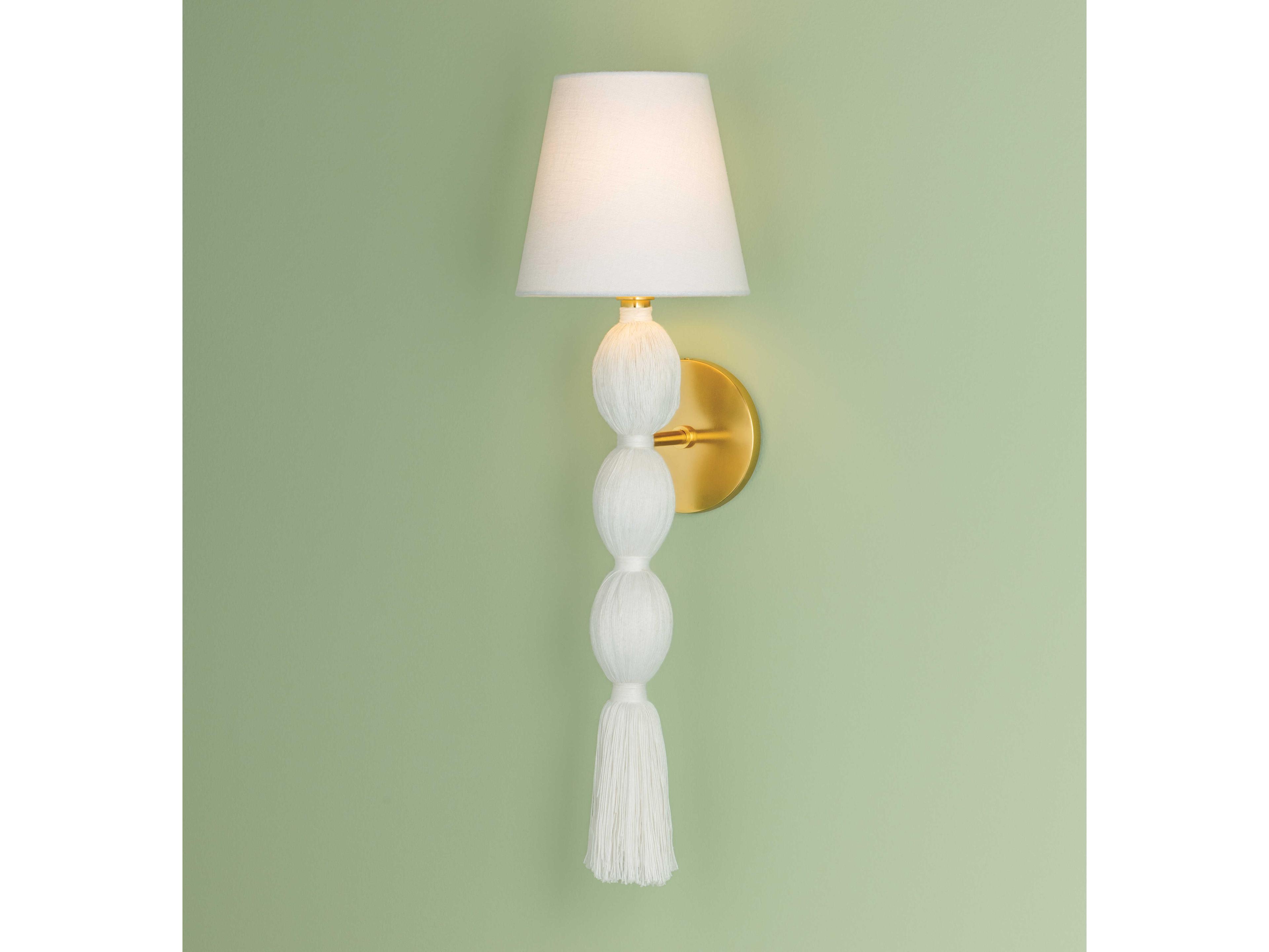 Mitzi Indra 1-Light Aged Brass Wall Sconce