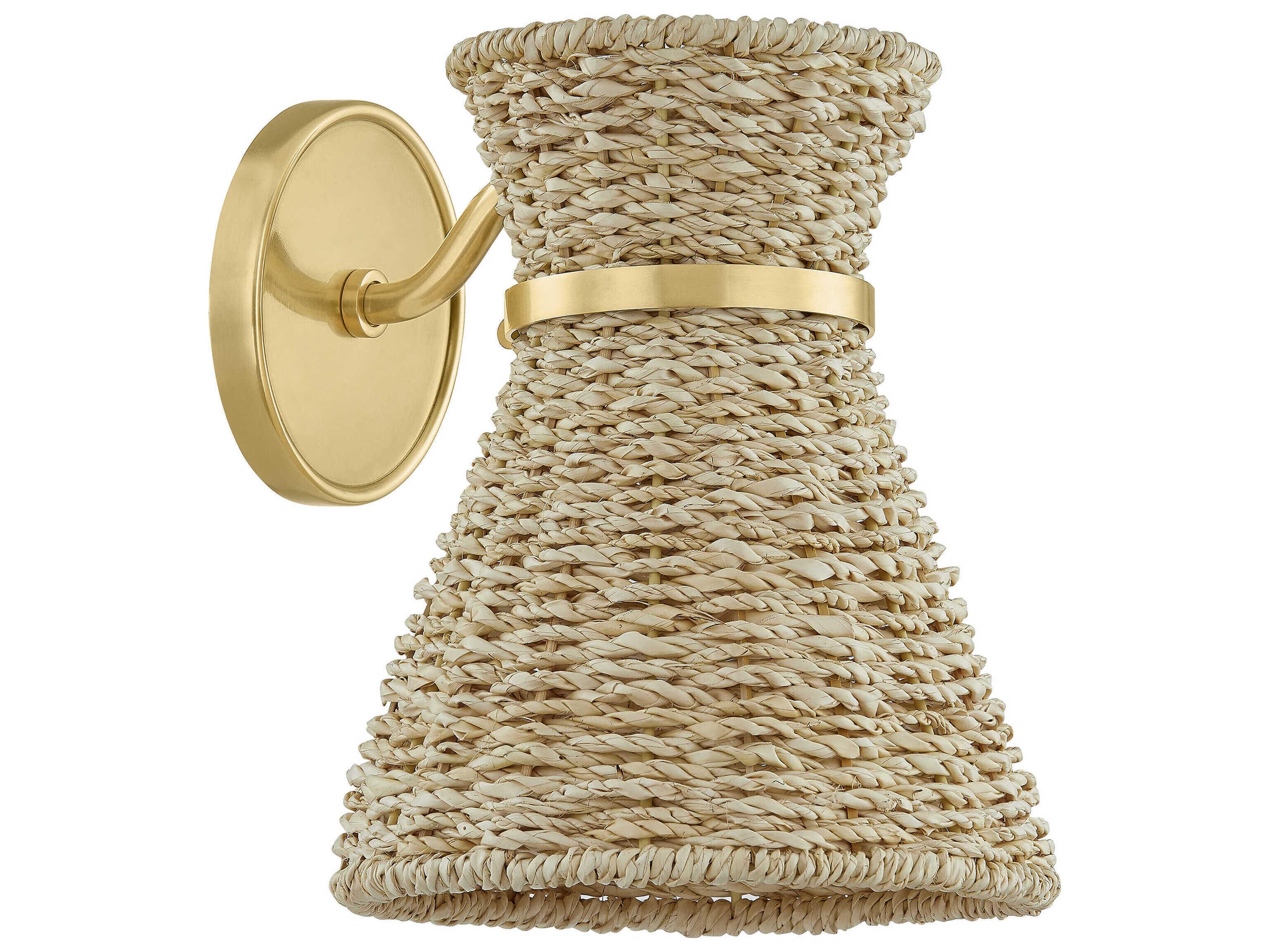 Mitzi Jamie 1-Light Aged Brass Wall Sconce