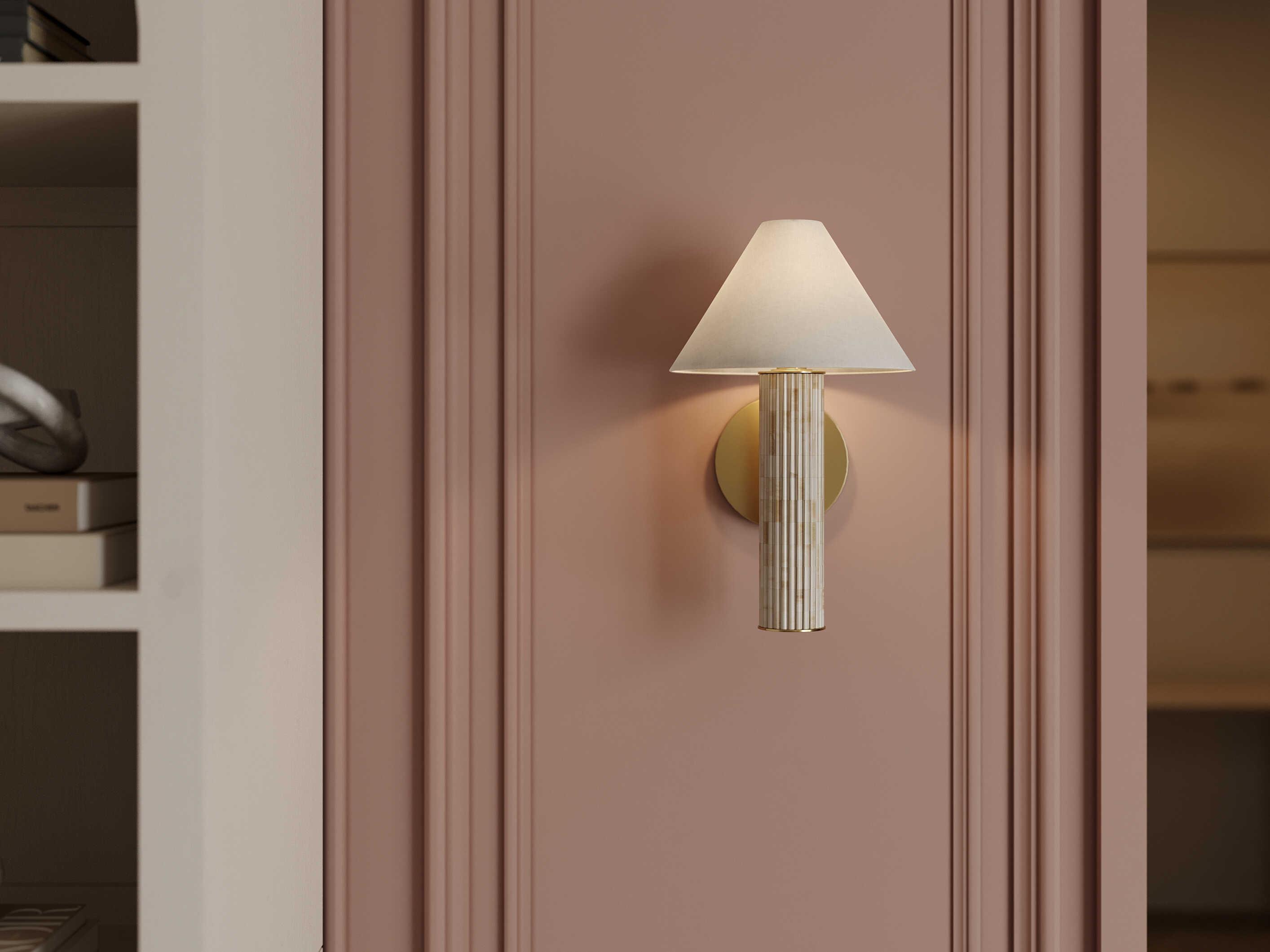 Mitzi Clover 1-Light Aged Brass Wall Sconce