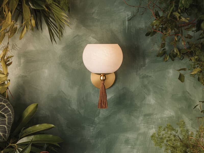 Mitzi Mandy Cheng Niya 1-Light Aged Brass Wall Sconce
