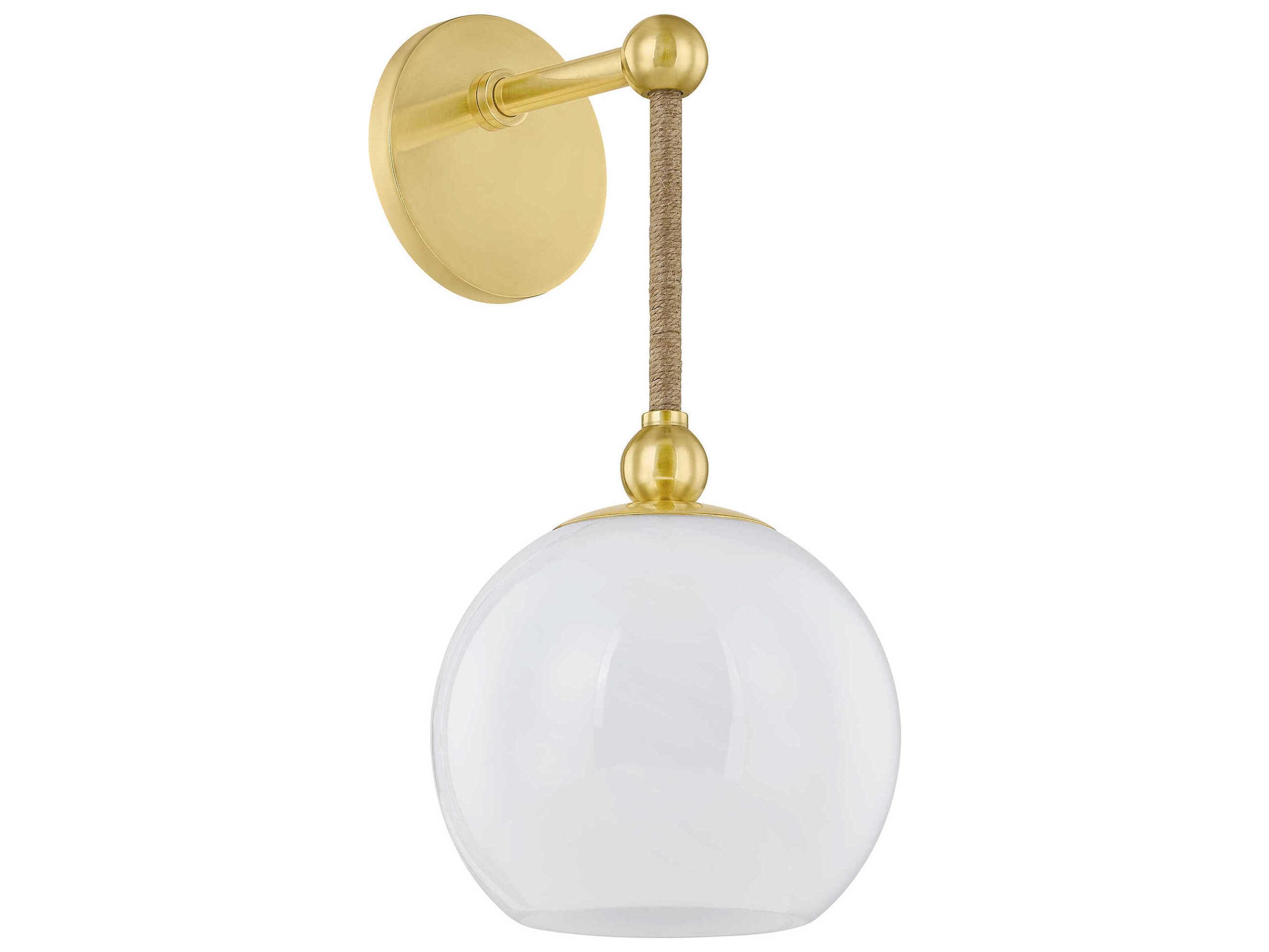Mitzi Mandy Cheng Abbie 1-Light Aged Brass Wall Sconce