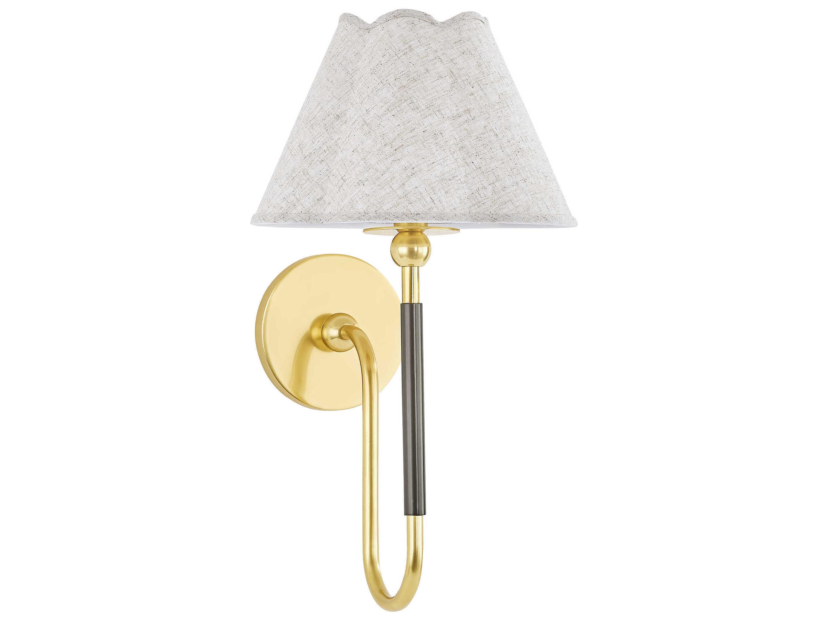 Mitzi Mandy Cheng Janie 1-Light Aged Brass True Bronze Wall Sconce
