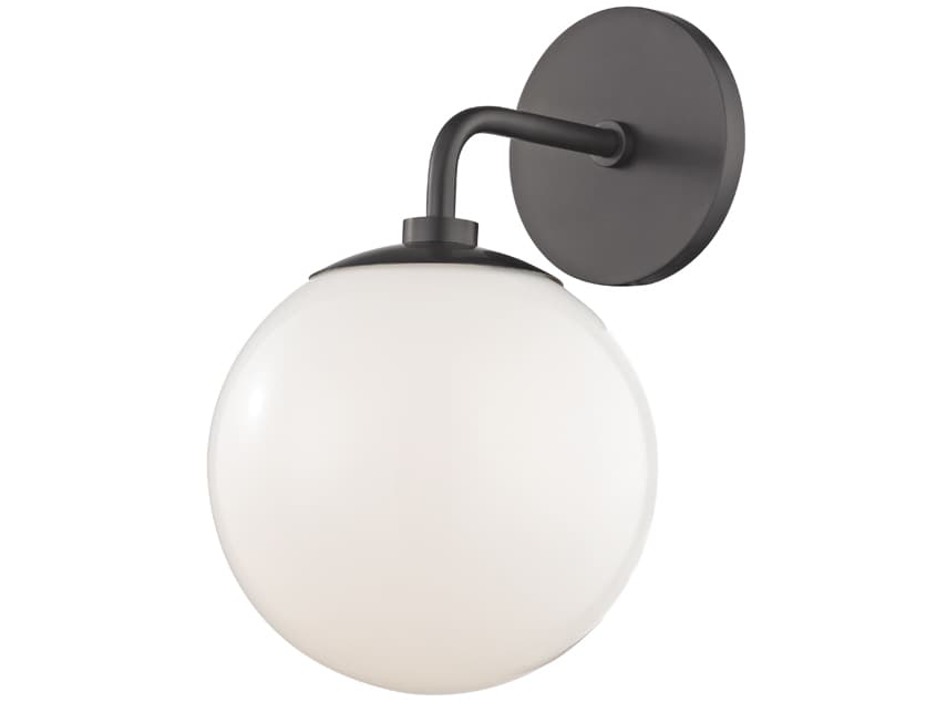 Mitzi Stella 1-Light Old Bronze Glass Wall Sconce