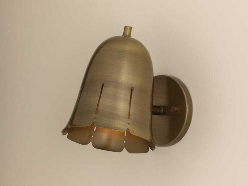 Mitzi Basil 1-Light Patina Brass Wall Sconce
