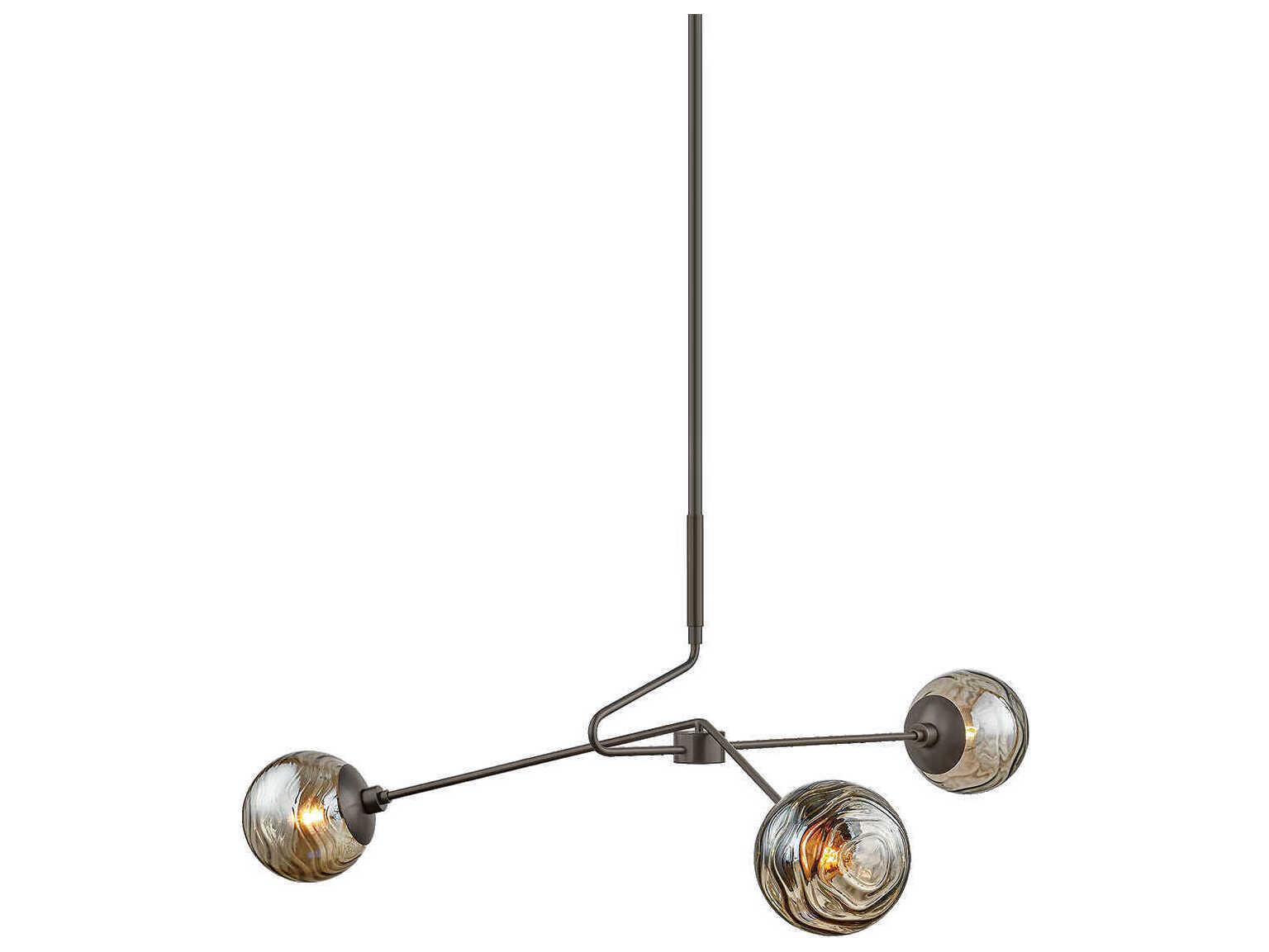 Mitzi Nyla 3-Light True Bronze Globe Chandelier