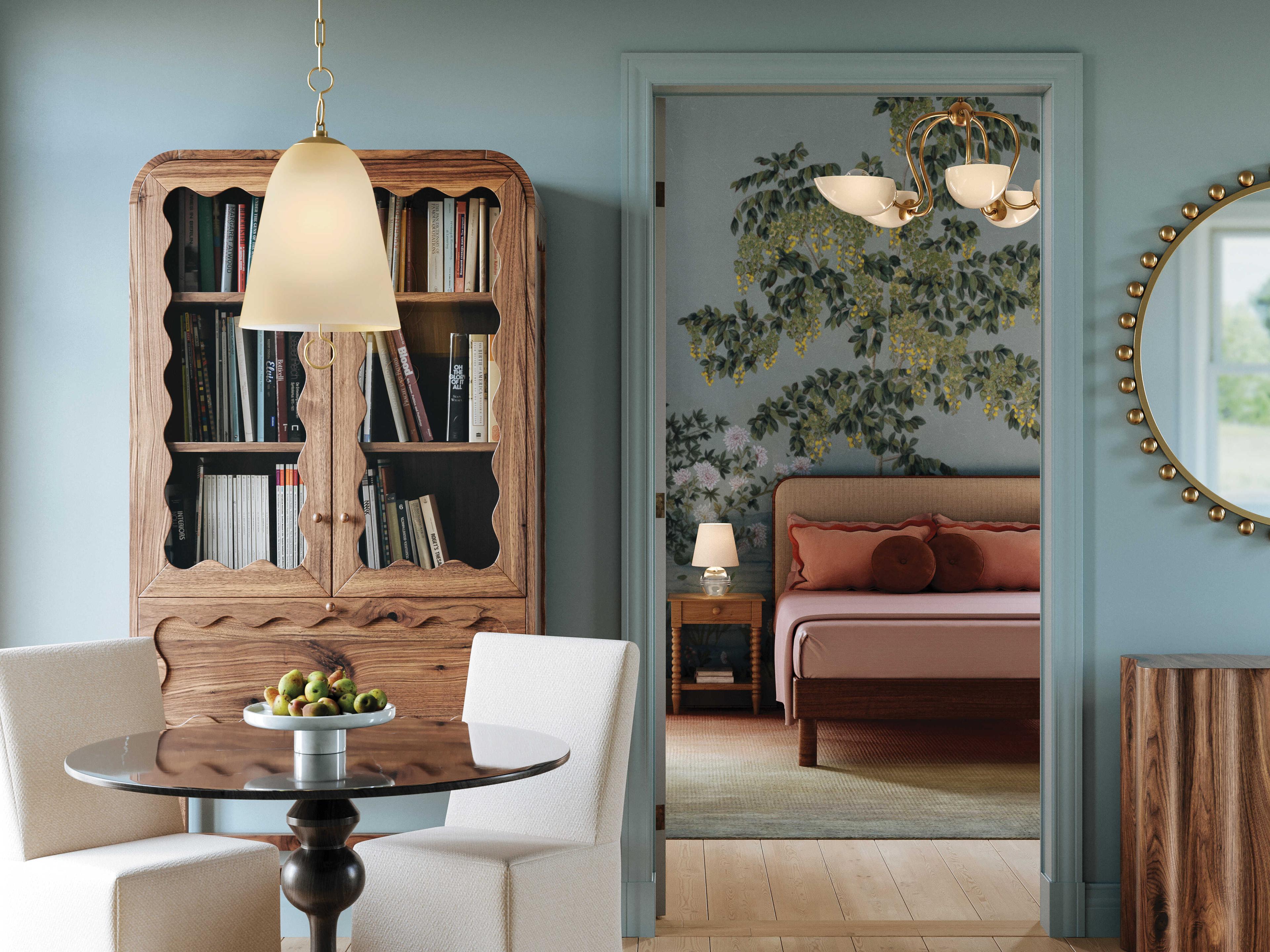 Mitzi Christine 1-Light Aged Brass Bell Pendant