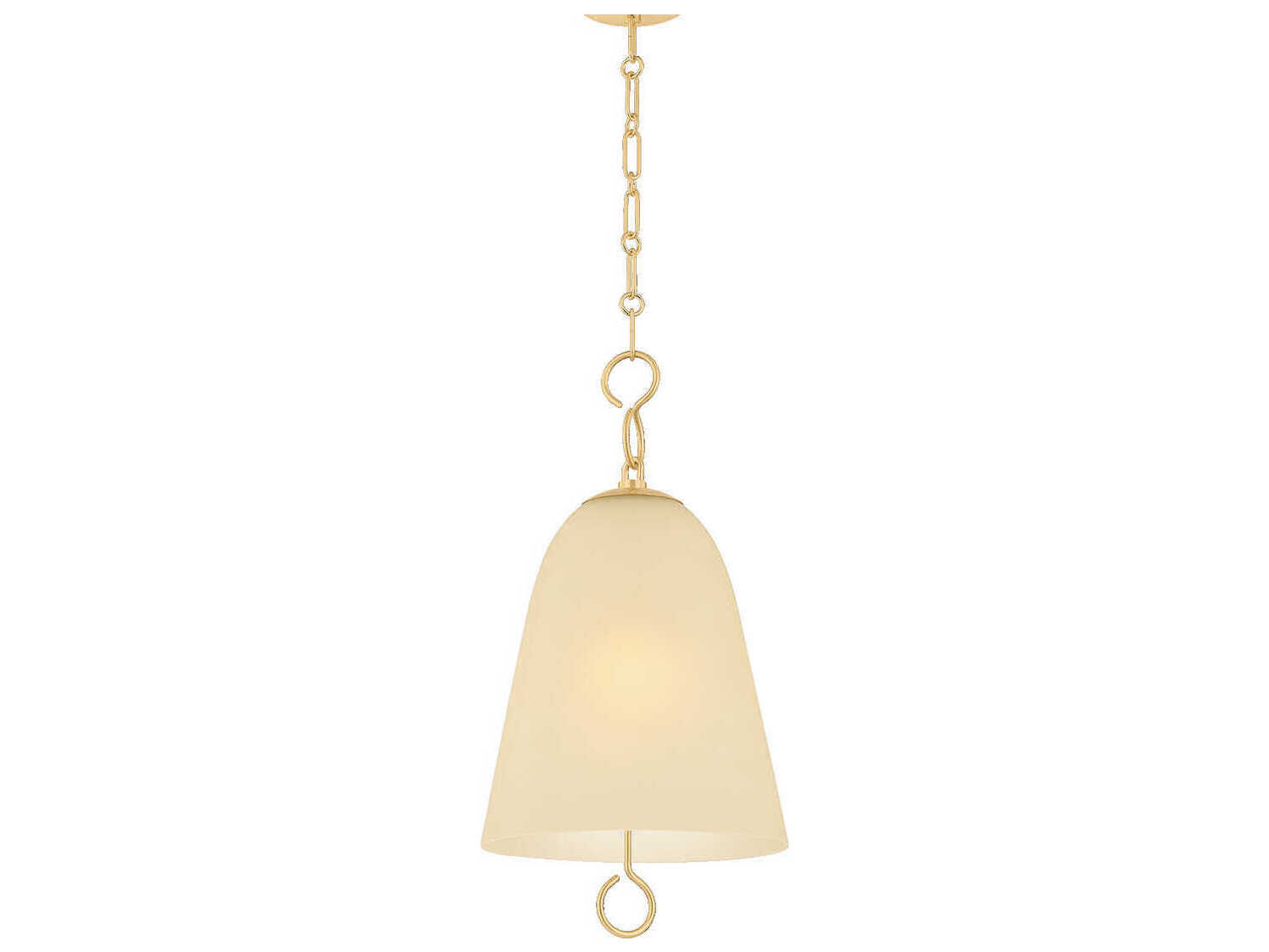 Mitzi Christine 1-Light Aged Brass Bell Mini Pendant