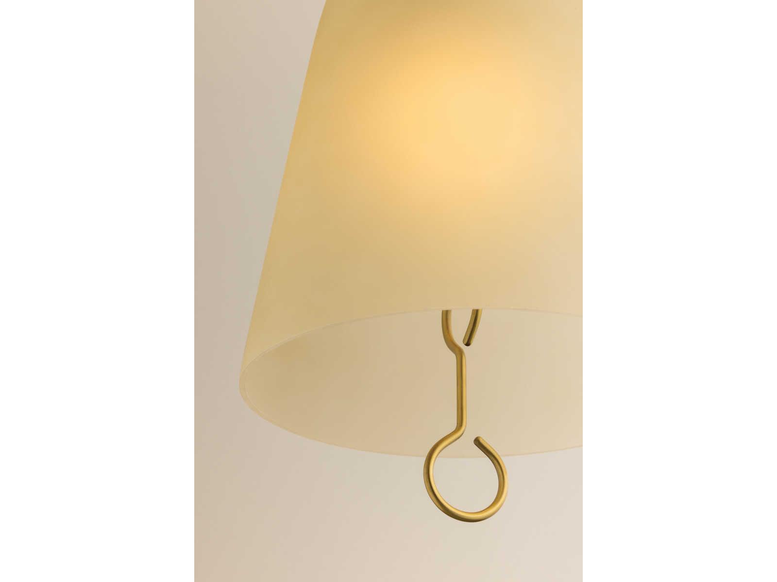 Mitzi Christine 1-Light Aged Brass Bell Mini Pendant