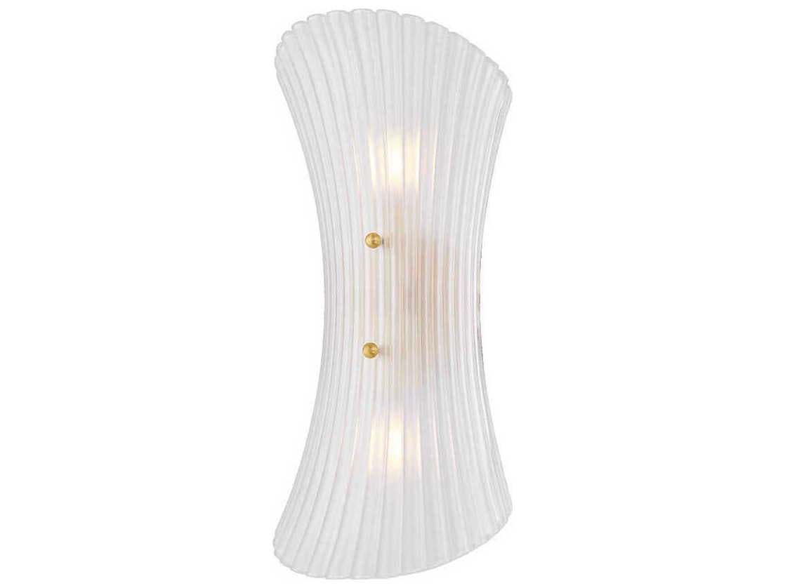 Mitzi Esmae 2-Light Aged Brass Wall Sconce