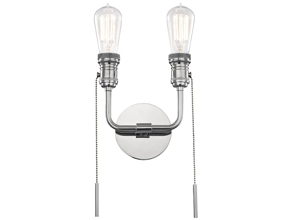 Mitzi Lexi 2-Light Polished Nickel Wall Sconce
