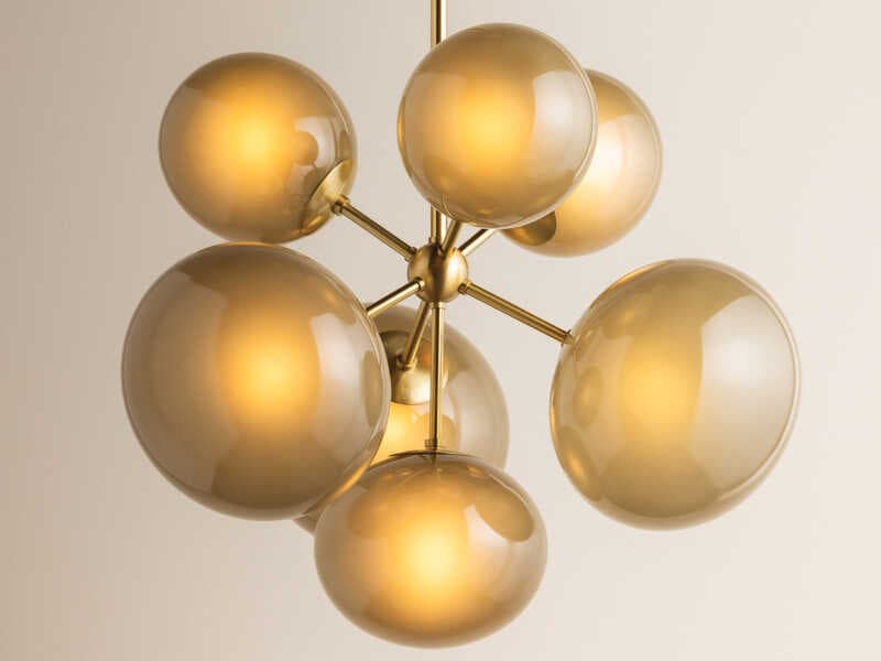 Mitzi Zaley 7-Light Aged Brass Chandelier