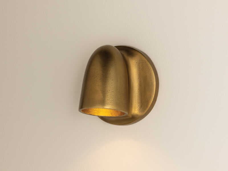 Mitzi Canna 1-Light Aged Brass Wall Sconce