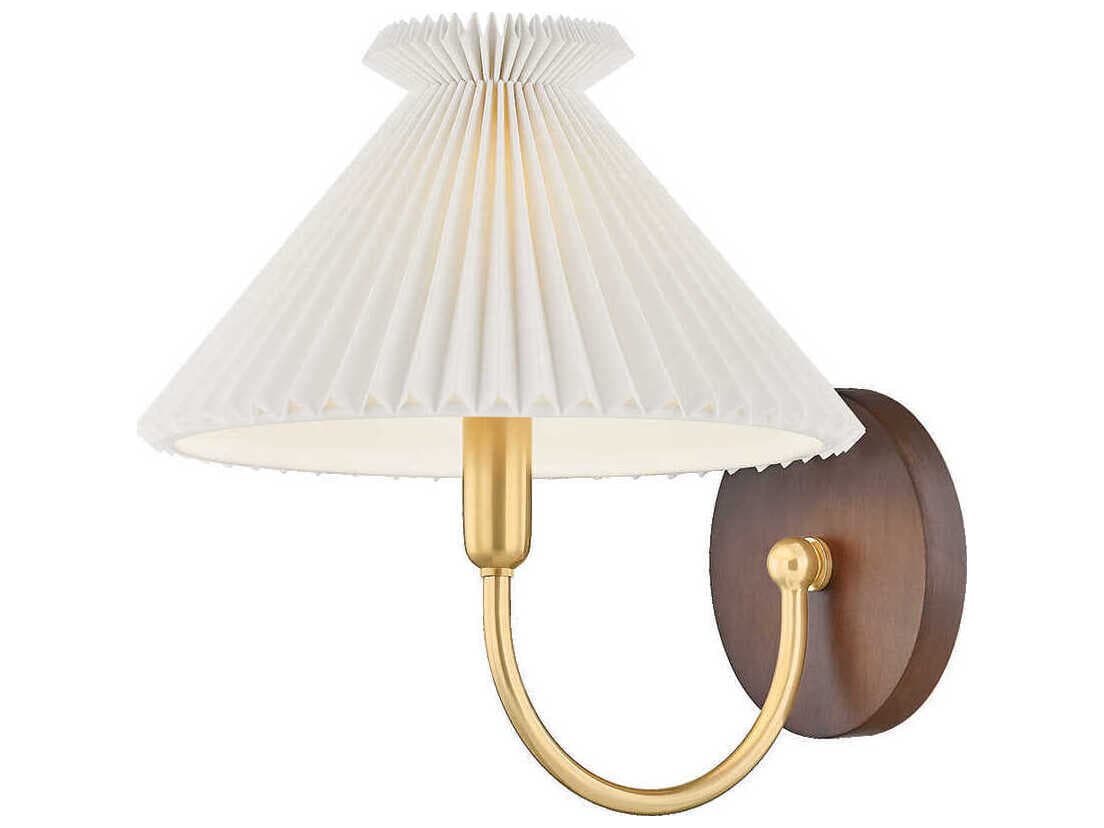 Mitzi Acacia 1-Light Aged Brass Wall Sconce