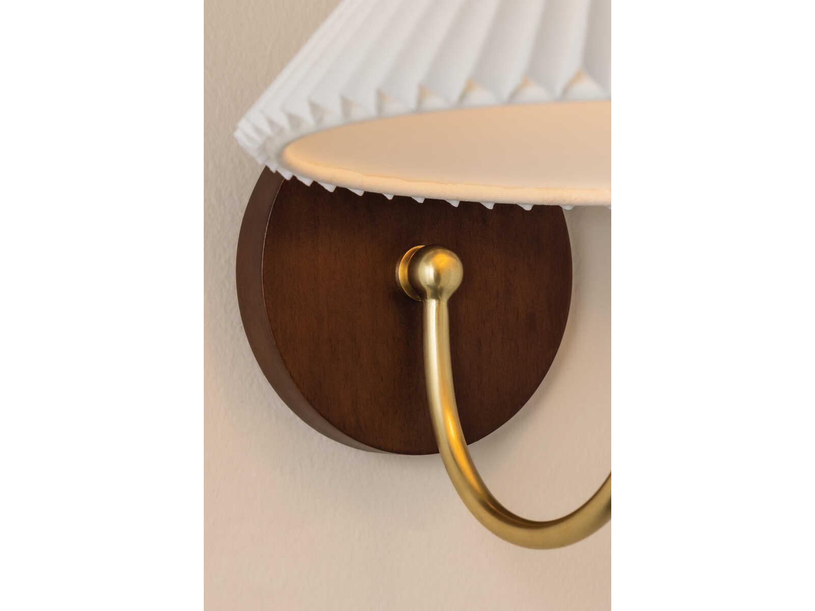 Mitzi Acacia 1-Light Aged Brass Wall Sconce