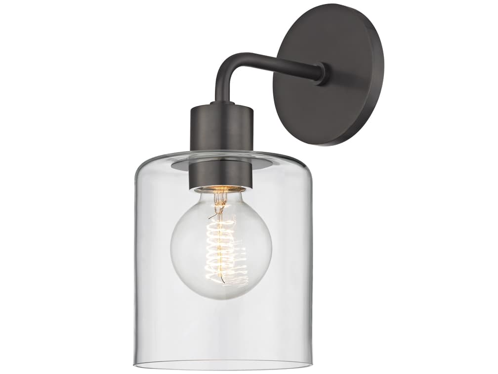 Mitzi Neko 1-Light Old Bronze Glass Wall Sconce