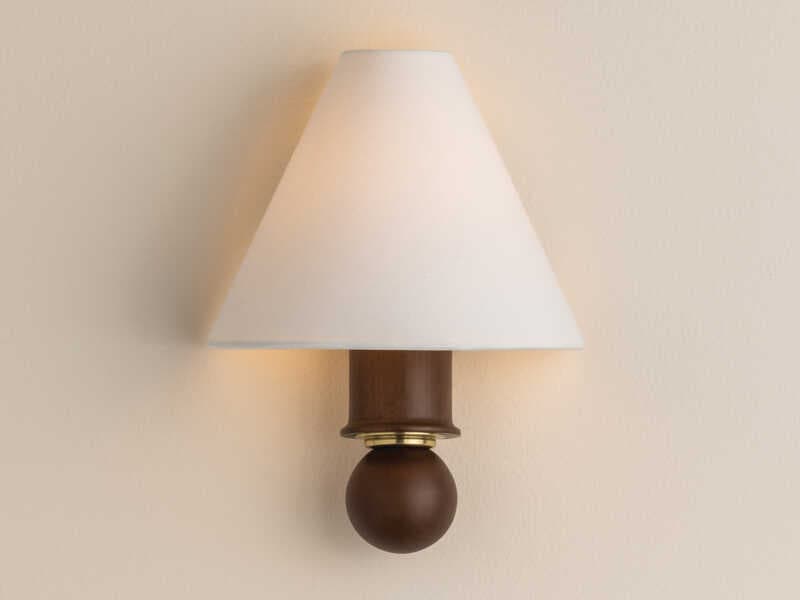 Mitzi Candice 1-Light Aged Brass Wall Sconce