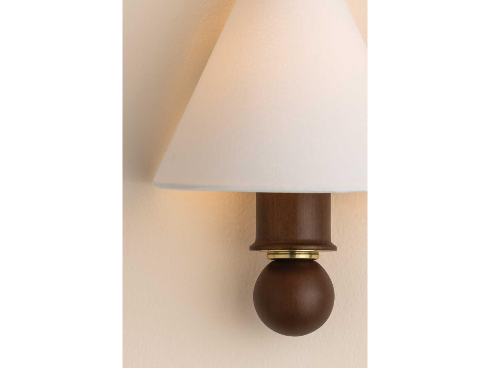 Mitzi Candice 1-Light Aged Brass Wall Sconce