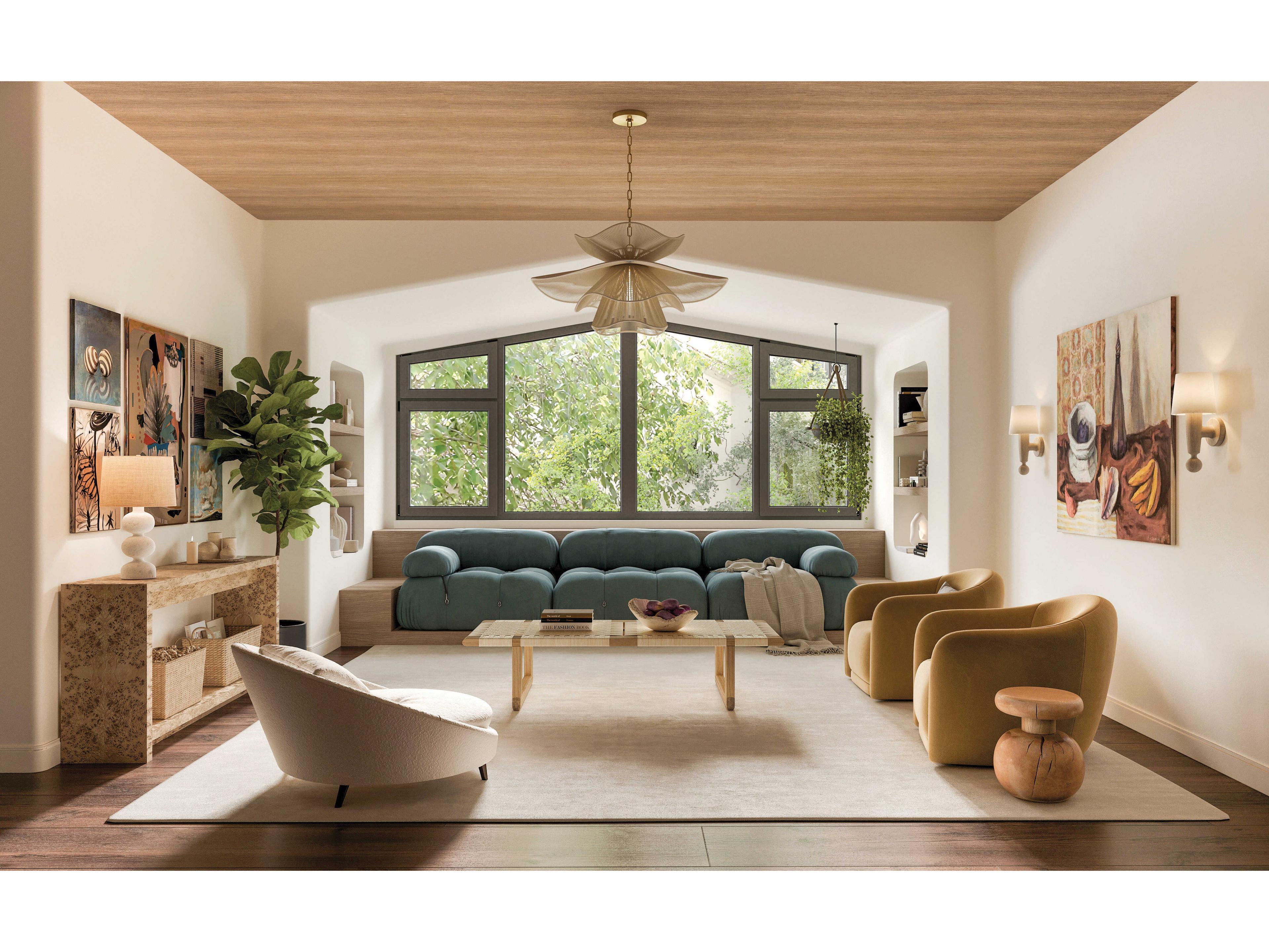 Mitzi Amanda 1-Light Aged Brass Pendant