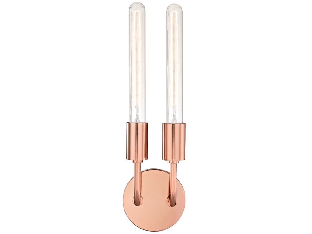 Mitzi Ava 2-Light Polished Copper Wall Sconce