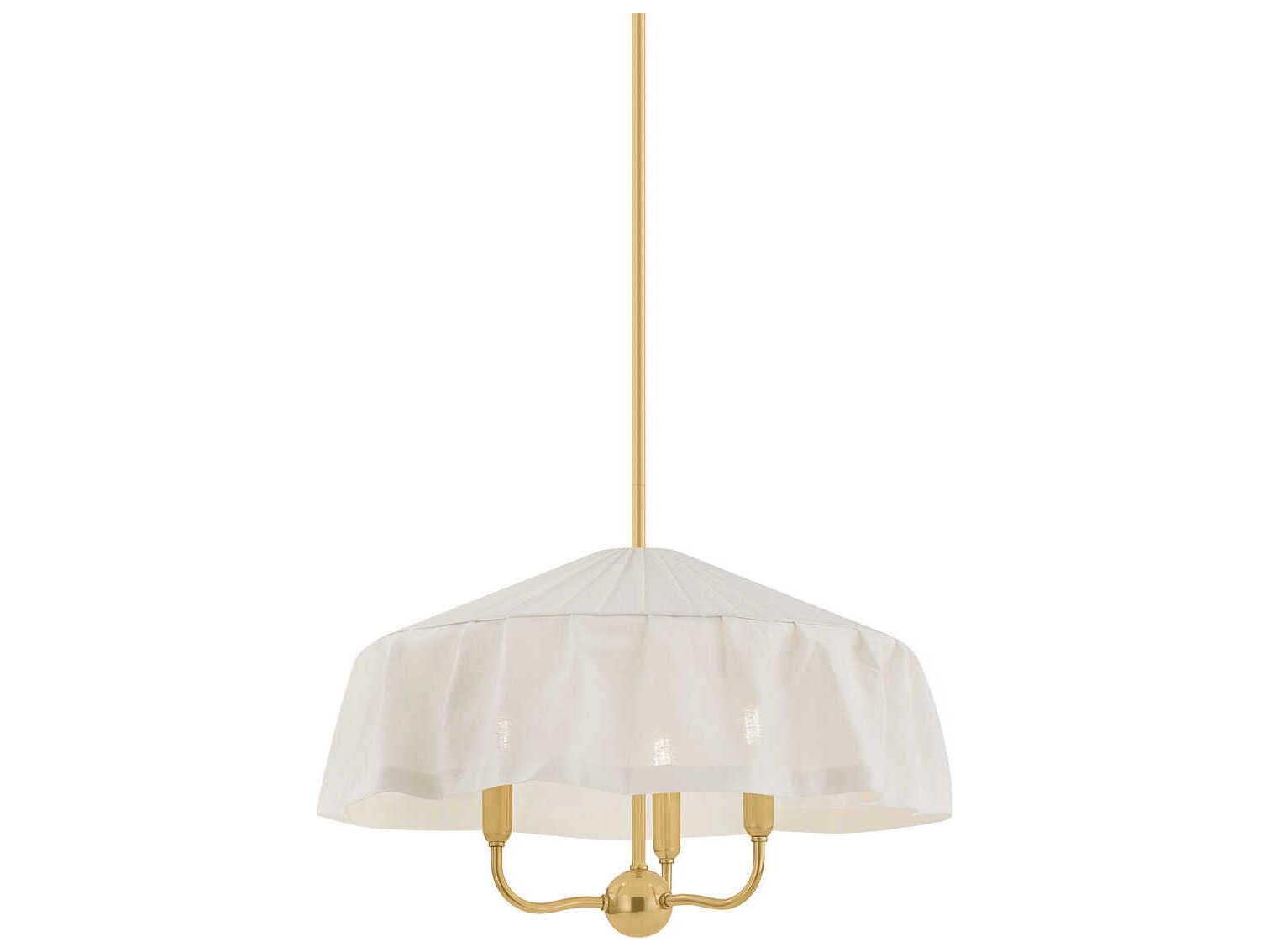 Mitzi Shivonne 3-Light Aged Brass Dome Pendant