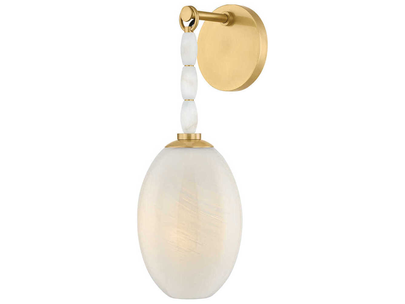 Mitzi Yolanda 1-Light Aged Brass Wall Sconce