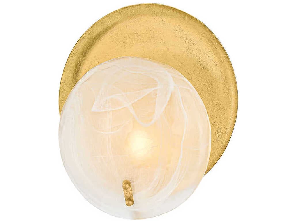 Mitzi Shanette 1-Light Vintage Gold Leaf Wall Sconce
