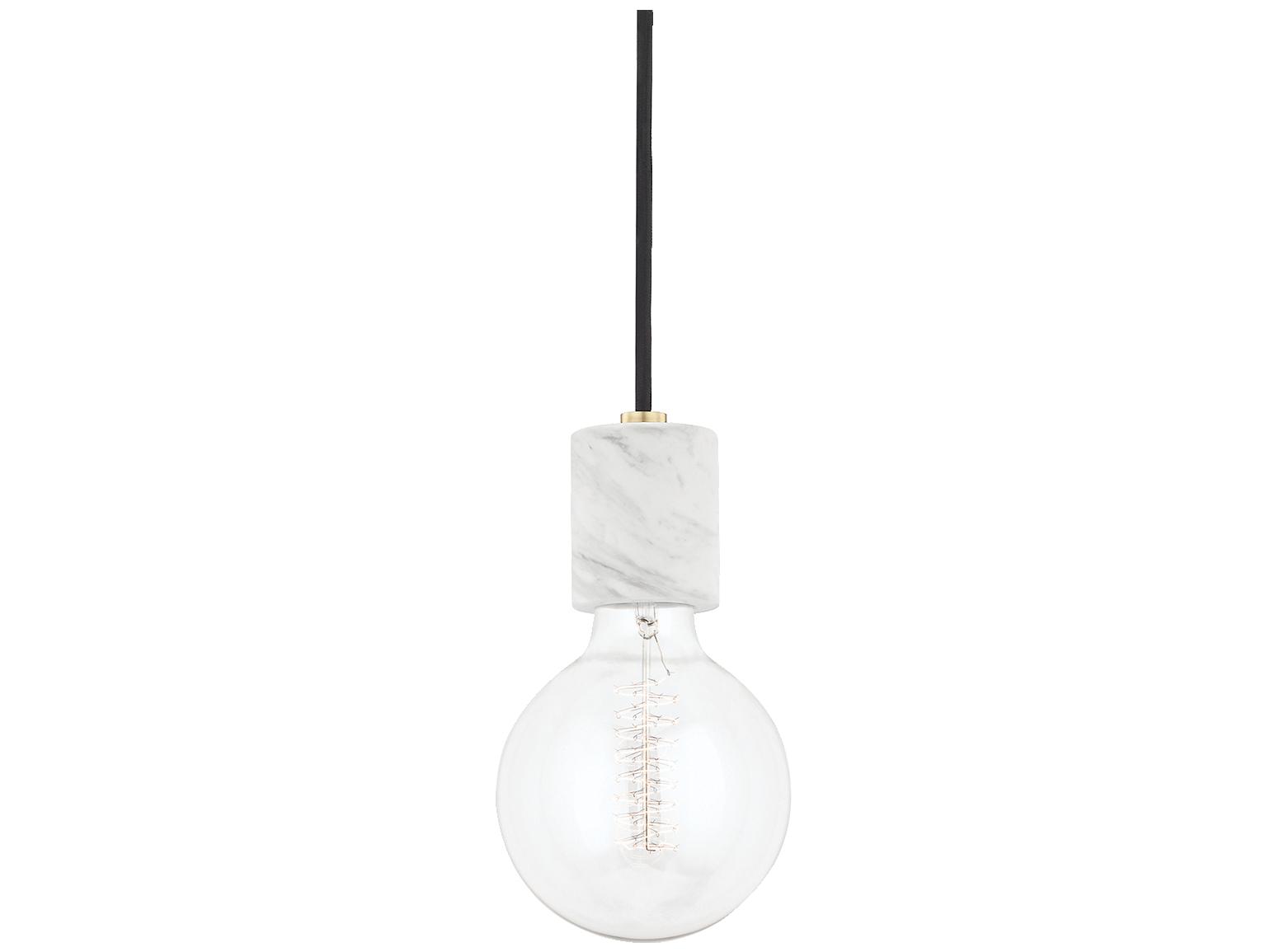 Mitzi Asime 1-Light Aged Brass Mini Pendant