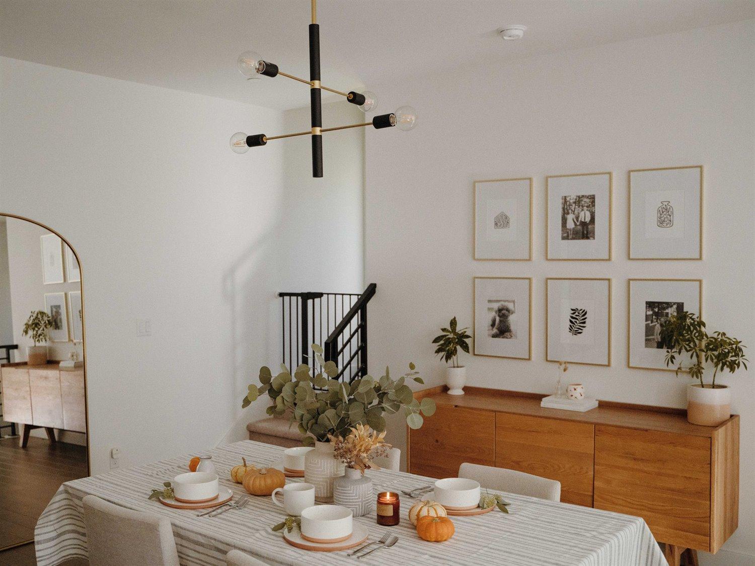 Mitzi Astrid 4-Light Aged Brass Black Pendant