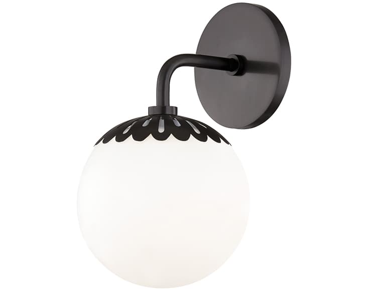 Mitzi Paige 1-Light Old Bronze Glass Wall Sconce