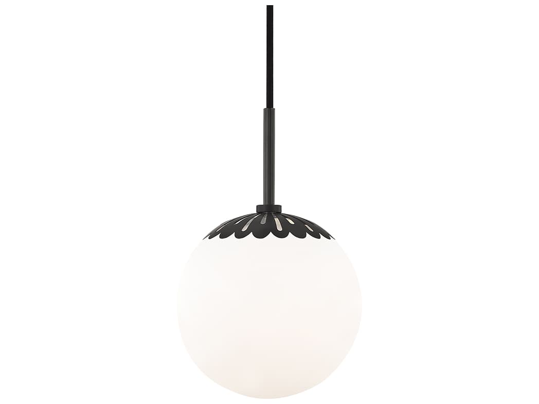 Mitzi Paige 1-Light Old Bronze Glass Globe Mini Pendant