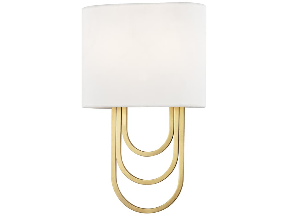 Mitzi Farah 2-Light Aged Brass Wall Sconce