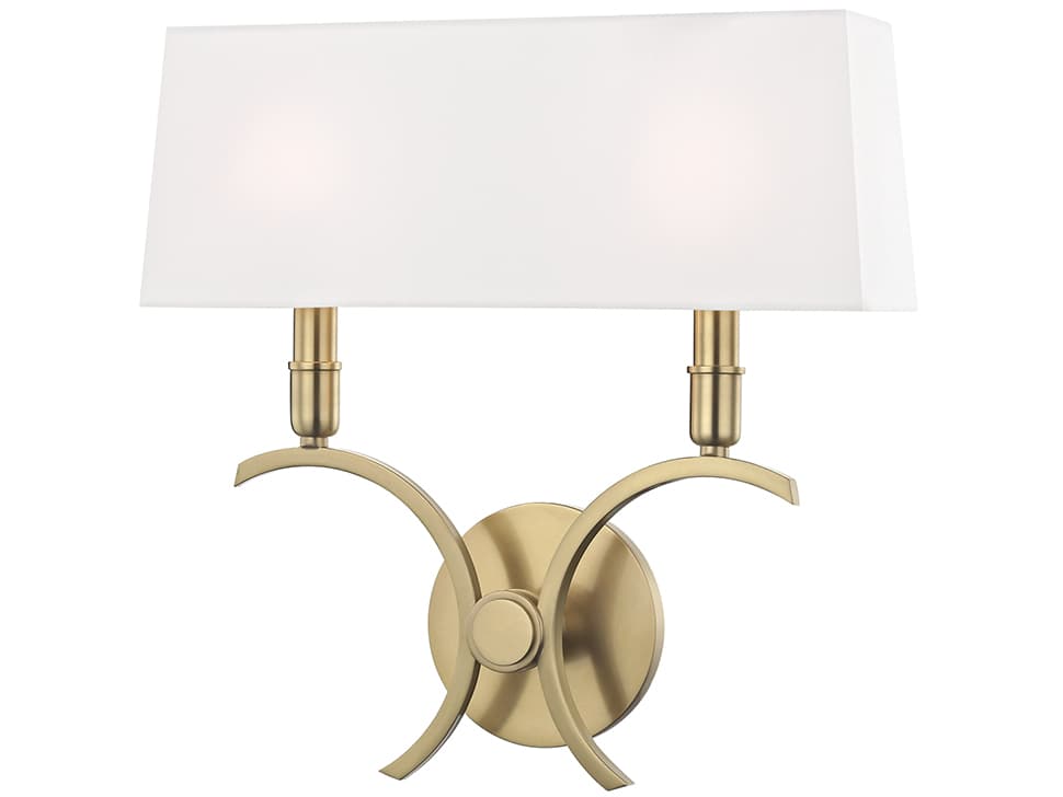 Mitzi Gwen 2-Light Aged Brass Wall Sconce