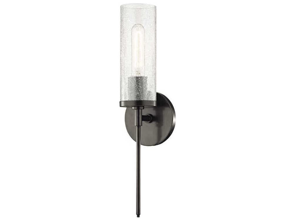 Mitzi Olivia 1-Light Old Bronze Glass Wall Sconce