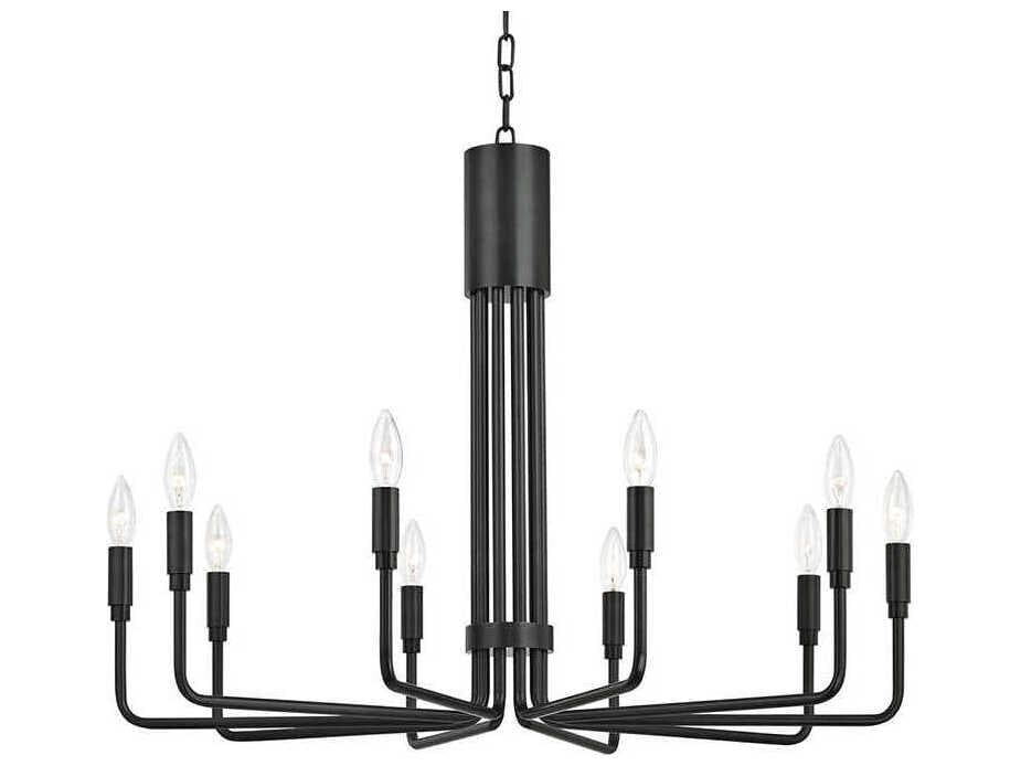 Mitzi Brigitte 10-Light Old Bronze Candelabra Chandelier