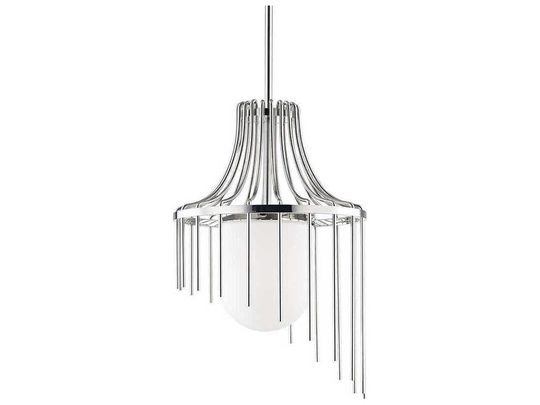Mitzi Kylie 1-Light Polished Nickel Glass Pendant