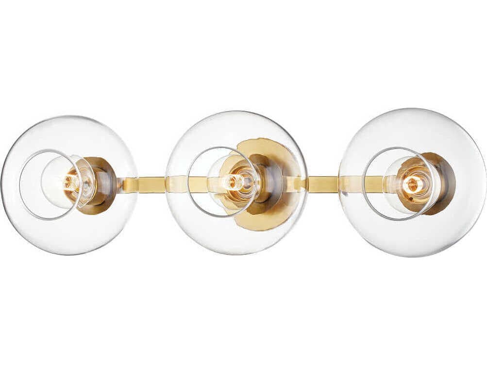 Mitzi Margot 3-Light Aged Brass Vanity Light