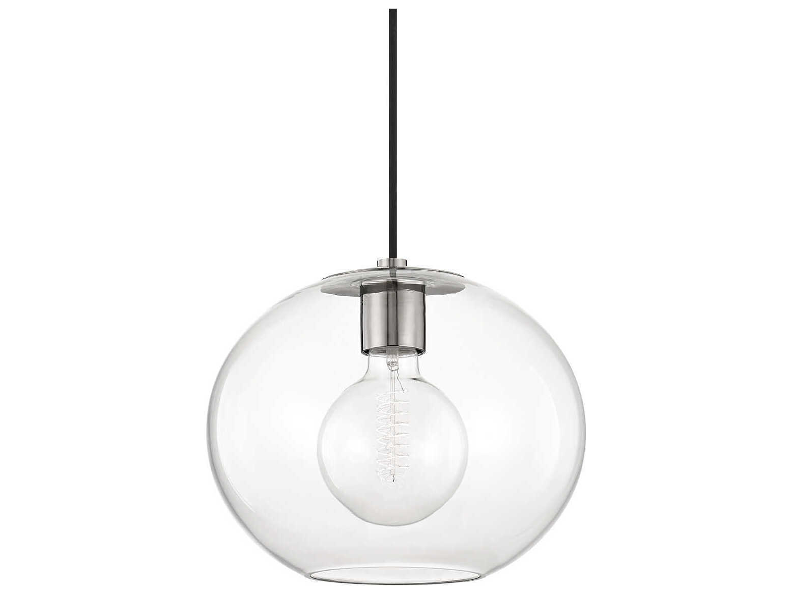 Mitzi Margot 1-Light Polished Nickel Globe Mini Pendant