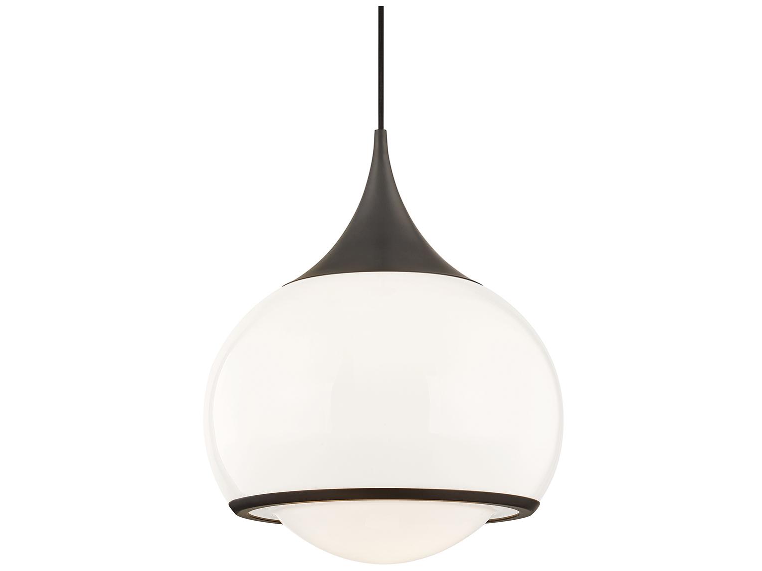 Mitzi Reese 1-Light Old Bronze Glass Globe Pendant