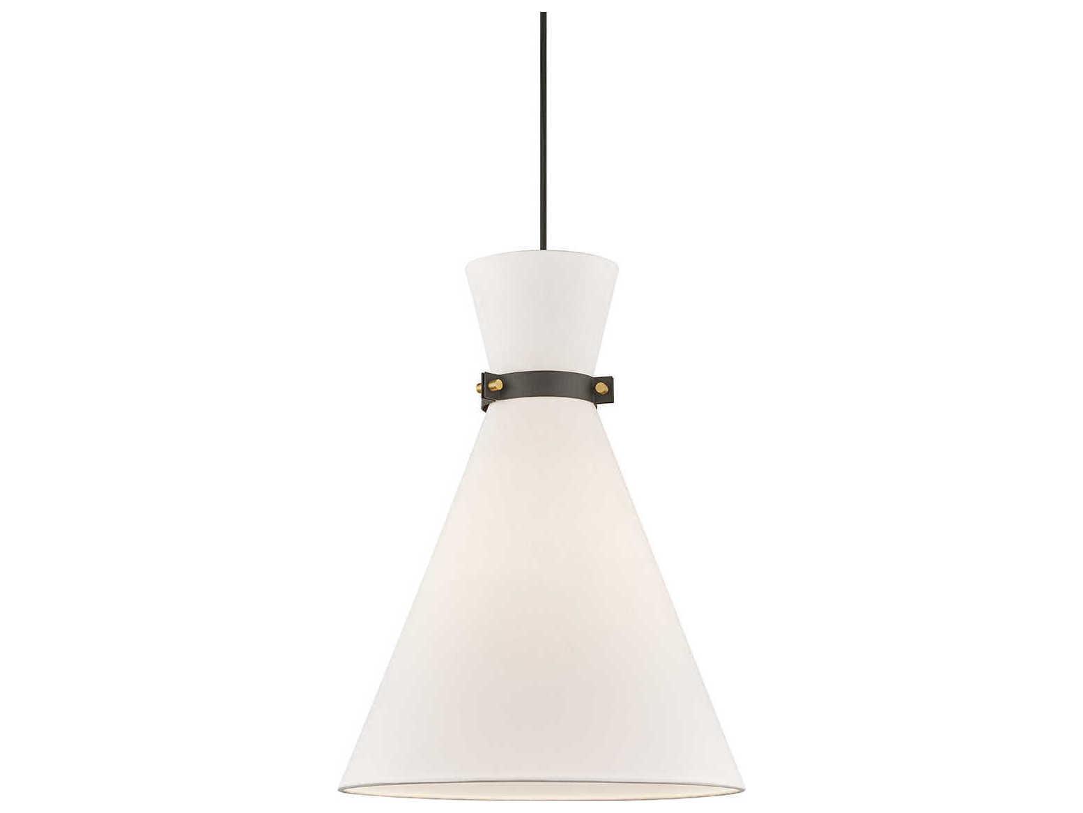 Mitzi Julia 1-Light Aged Brass Black Pendant