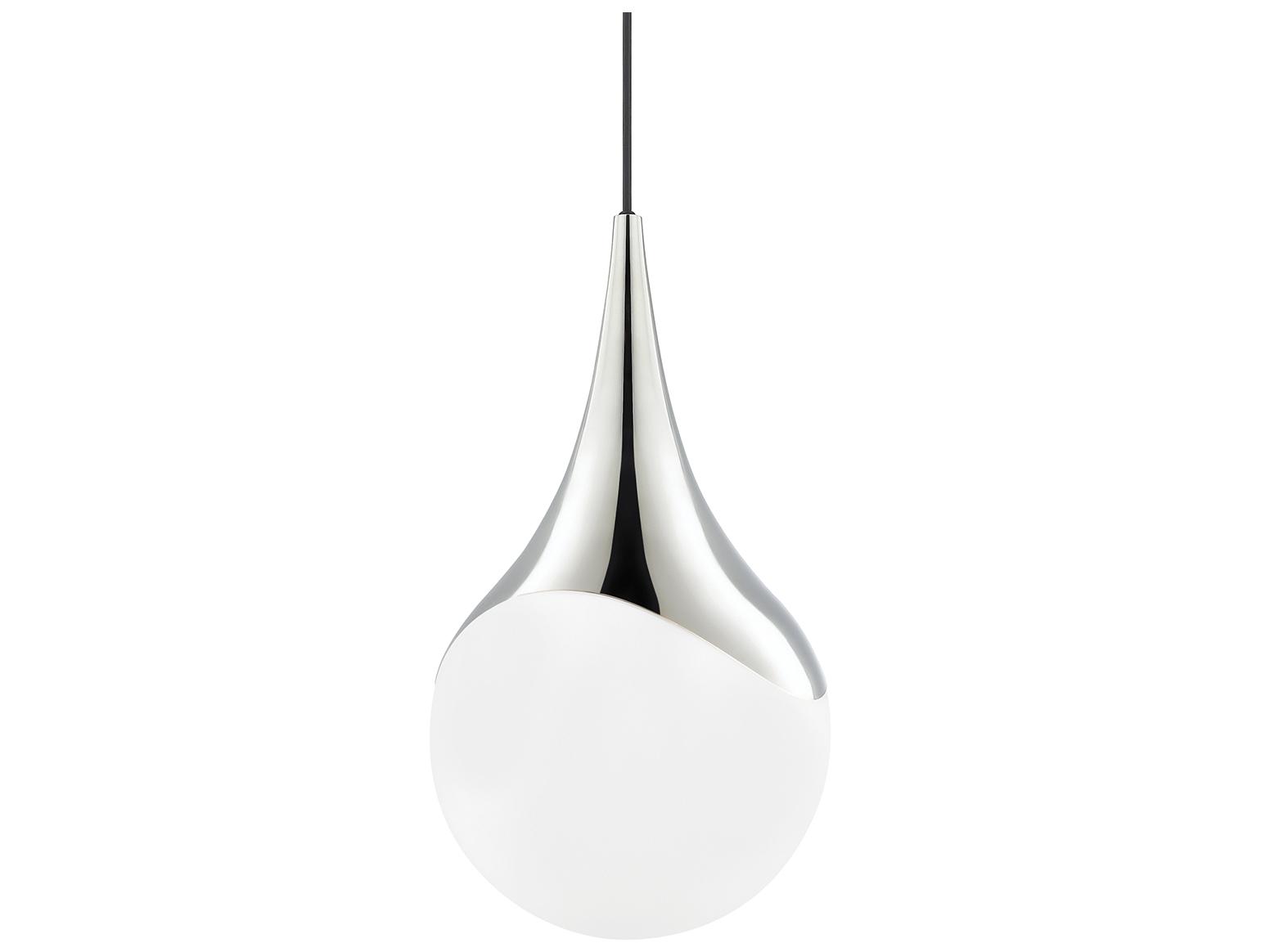 Mitzi Ariana 1-Light Polished Nickel Glass Globe Mini Pendant