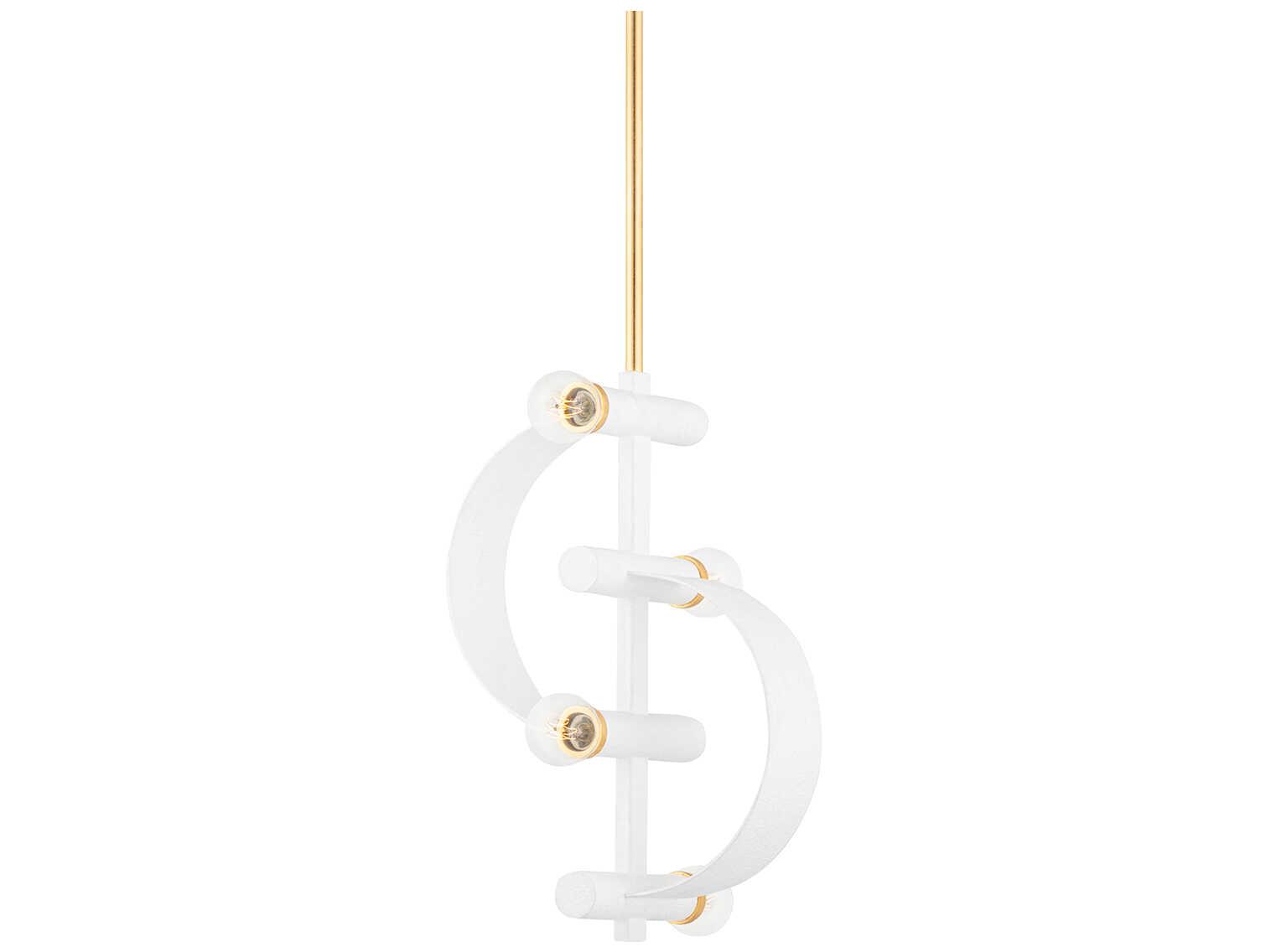 Mitzi Maddie 4-Light Gold Leaf White Mini Pendant