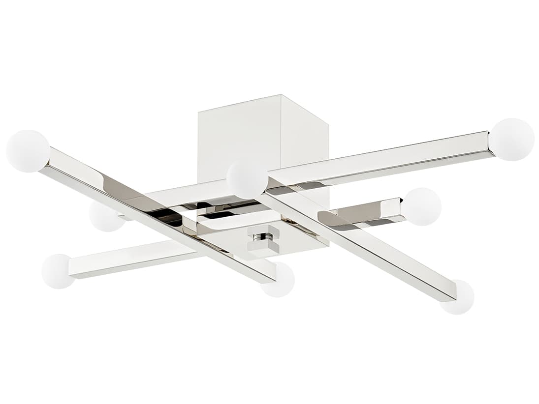 Mitzi Dona 8-Light Polished Nickel Semi Flush Mount