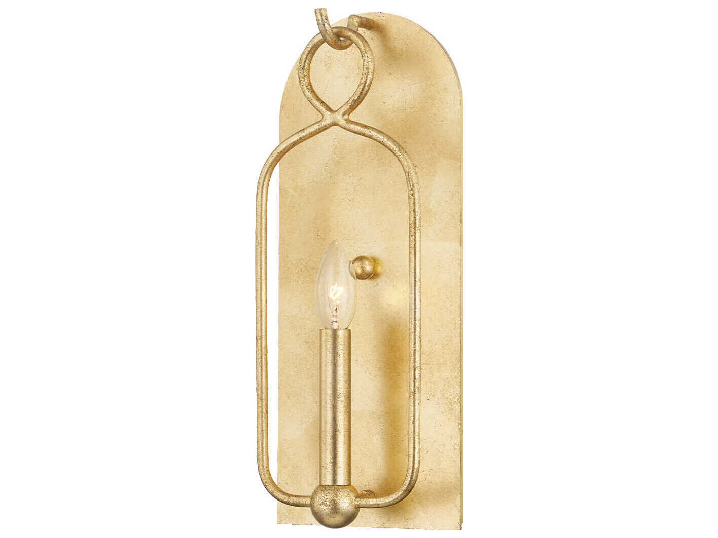 Mitzi Mallory 1-Light Gold Leaf Wall Sconce