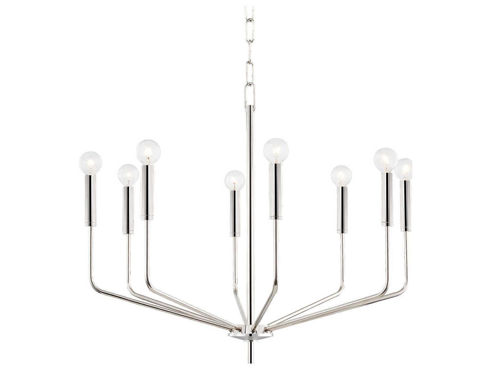 Mitzi Bailey 8-Light Polished Nickel Candelabra Chandelier