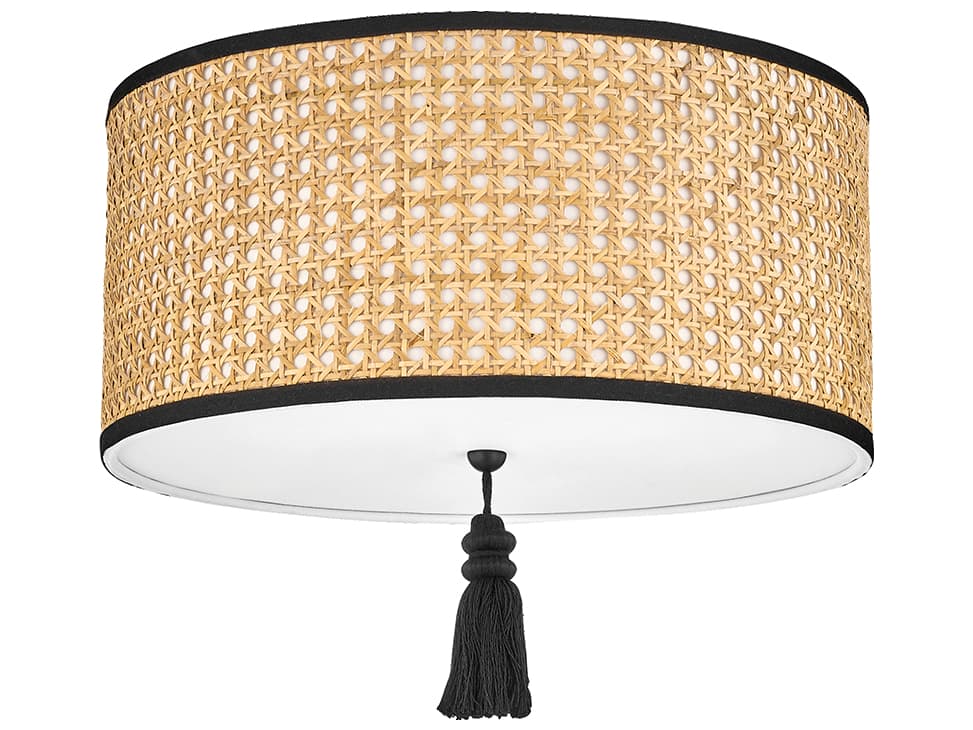 Mitzi Dolores 2-Light Soft Black Drum Flush Mount