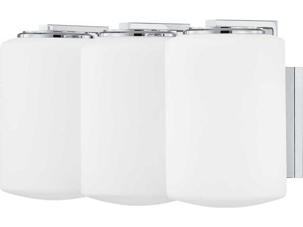 Mitzi Chantal 3-Light Polished Chrome Glass Vanity Light