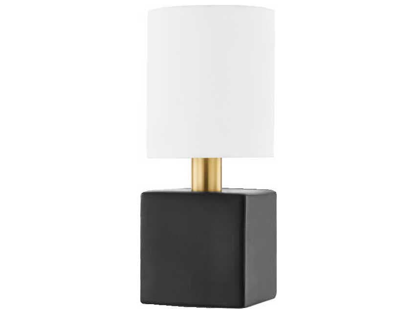 Mitzi Joey 1-Light Aged Brass Black Wall Sconce