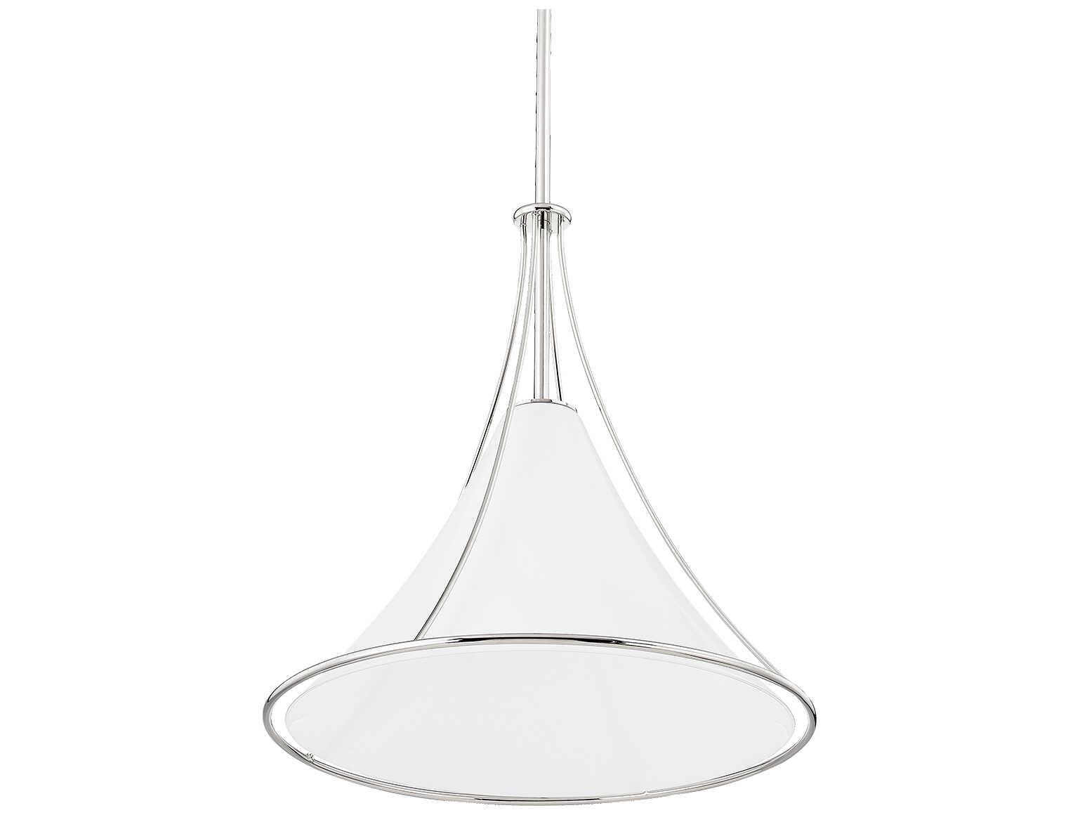 Mitzi Madelyn 1-Light Polished Nickel Glass Pendant