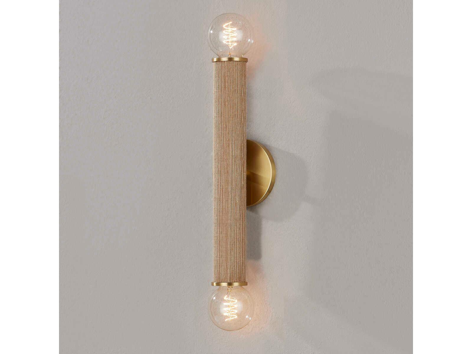 Mitzi Amabella 2-Light Aged Brass Wall Sconce