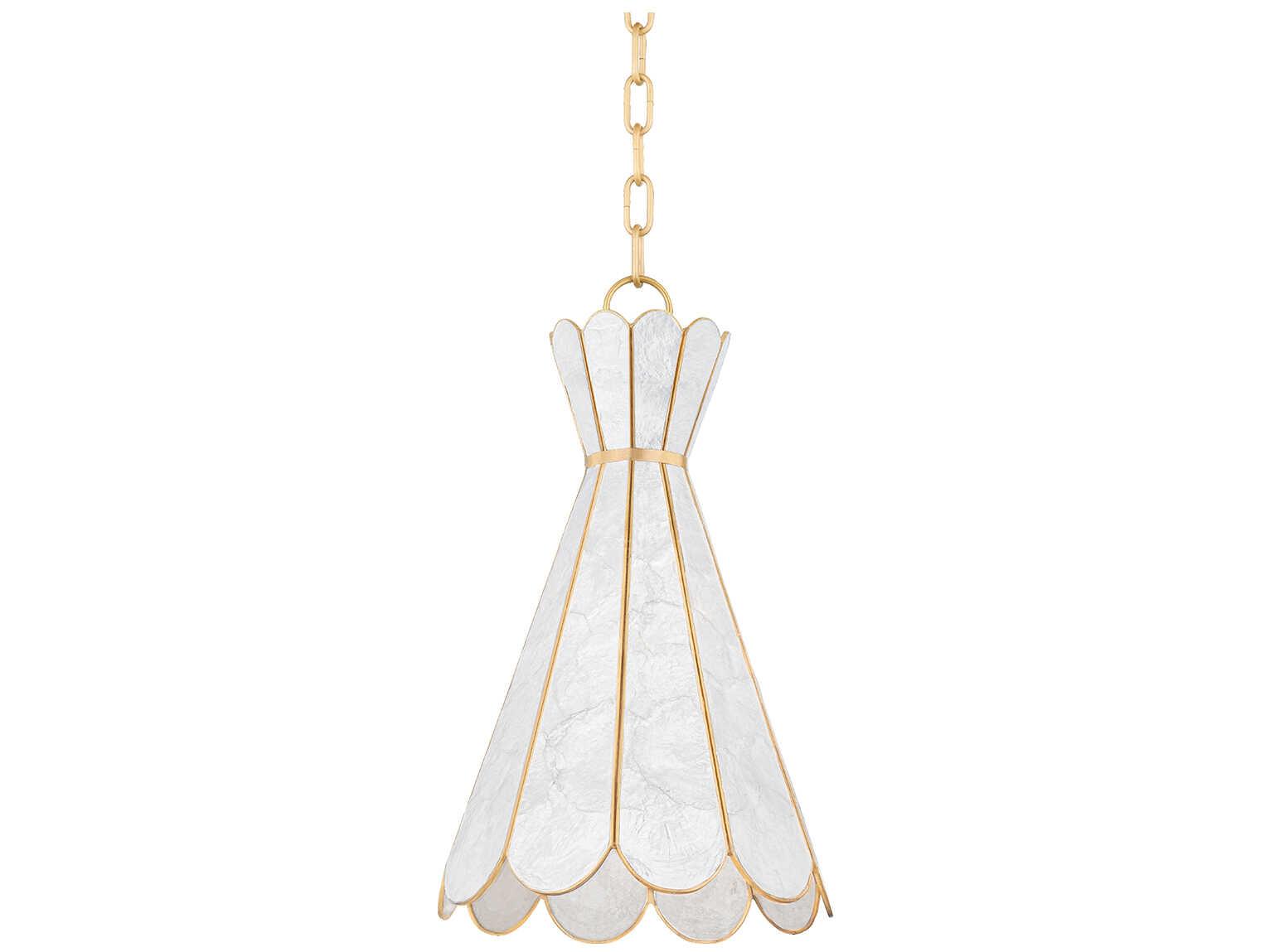 Mitzi Lyra 1-Light Aged Brass Mini Pendant